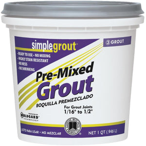 Custom Building Products Simplegrout Quart Natural Gray Sanded Tile Grout