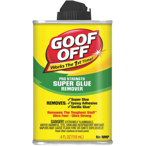 Goof Off 4 Oz. Pro Strength Super Glue Remover