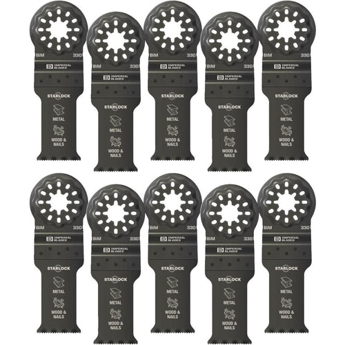 Imperial Blades Starlock 1-1/8 In. 18 TPI Metal/Wood Oscillating Blade (10-Pack)