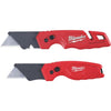 Milwaukee FASTBACK Folding Utility Knife w/Storage and Carpet Knife Set