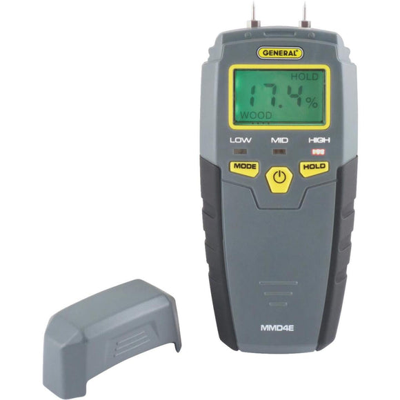General Tools Moisture Meter with LCD Display