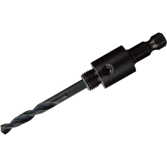 Milwaukee 3/8 In. Round Shank Basic Hole Saw Mandrel Fits Hole Saws up to 1-3/16 In.