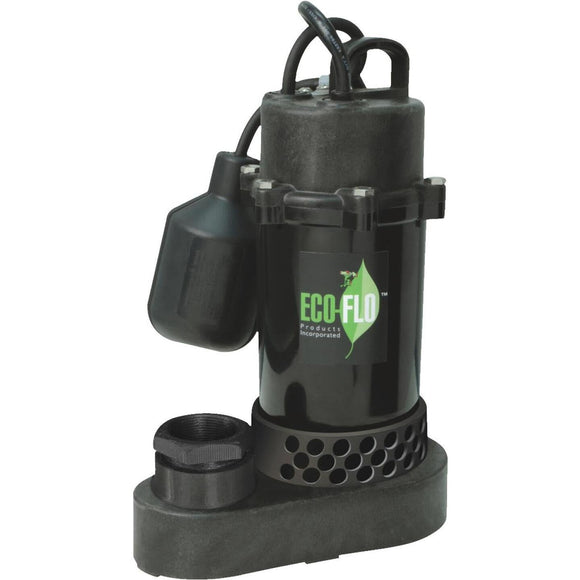 ECO-FLO 1/3 HP Wide Angle Switch Submersible Thermoplastic Sump Pump