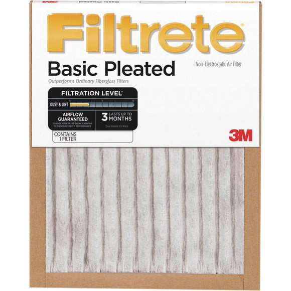 3M Filtrete 15 In. x 20 In. x 1 In. Basic Pleated 250 MPR Furnace Filter
