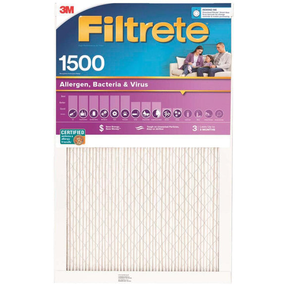 3M Filtrete 24 In. x 24 In. x 1 In. Ultra Allergen Healthy Living 1550 MPR Furnace Filter