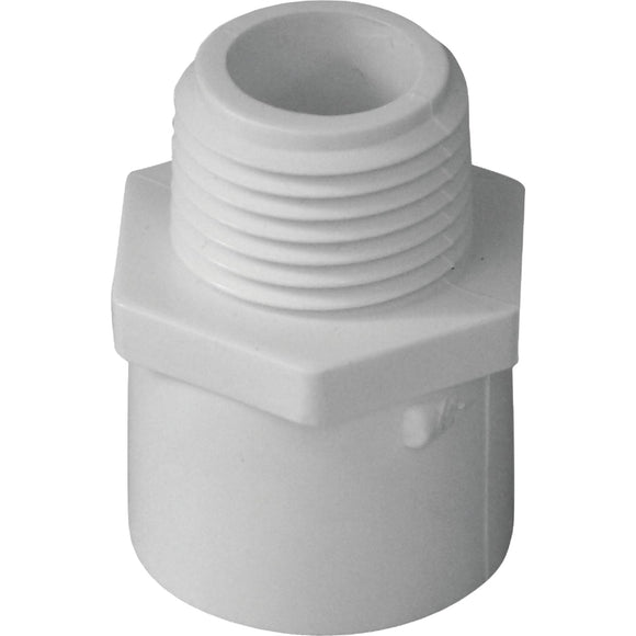 Charlotte Pipe 3/4 In. x 3/4 In. Schedule 40 Male PVC Adapter