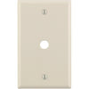 Leviton 1-Gang Plastic Light Almond Telephone/Cable Wall Plate with 0.312 In. Hole