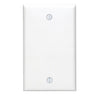 Leviton 1-Gang Standard Nylon Blank Wall Plate, White