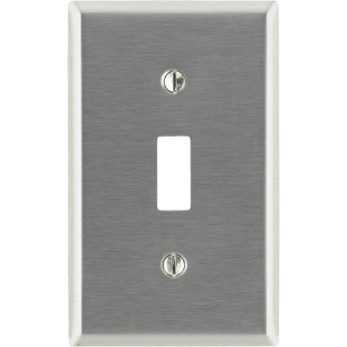 Leviton 1-Gang Stainless Steel Toggle Switch Wall Plate