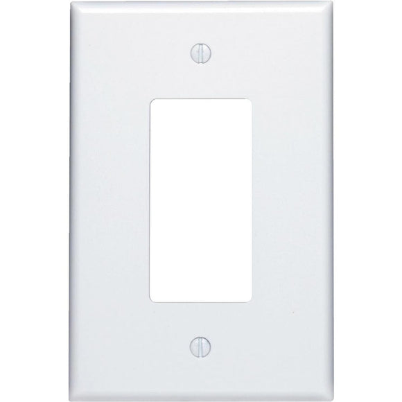 Leviton Decora 1-Gang Plastic Oversized Rocker Decorator Wall Plate, White