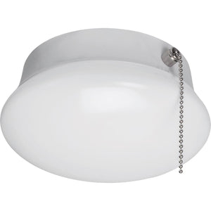 ETi Solid State Lighting Spin Light 7 In. LED Flush Mount Light Fixture with Pull Chain