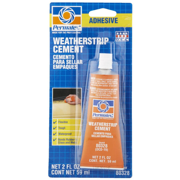 PERMATEX 2 Oz. Translucent Weatherstrip Cement