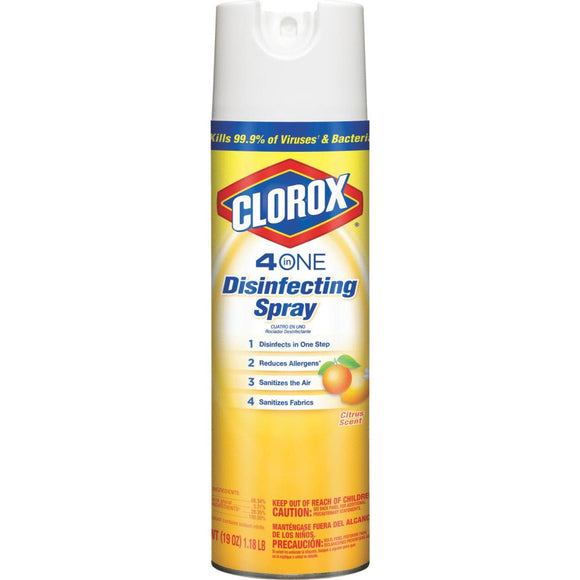 Clorox 19 Oz. 4-In-1 Citrus Disinfecting Spray