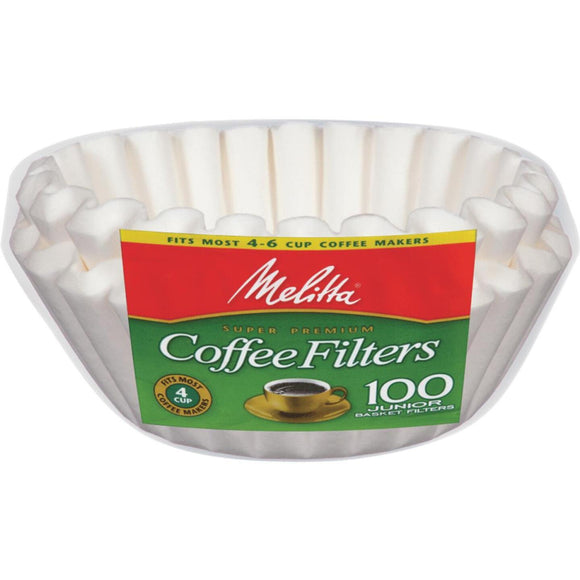 Melitta Junior 4-6 Cup Basket Coffee Filter (100-Pack)