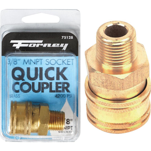 Forney 3/8 In. Male Quick Coupler Pressure Washer Socket
