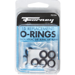 Forney Quick Coupler & Screw Coupler Pressure Washer O-Ring (15-Piece)