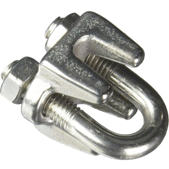 Campbell 3/16 In. Polished Stainless Steel Cable Clip