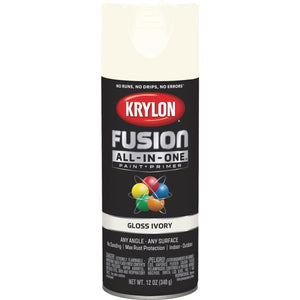 Krylon Fusion All-In-One Gloss Spray Paint & Primer, Ivory