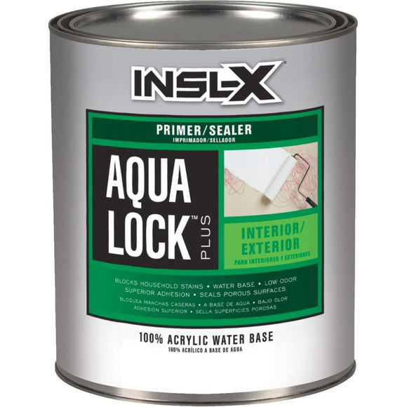 Insl-X Aqua Lock Plus 1 Qt. White Acrylic Interior/Exterior Primer Sealer
