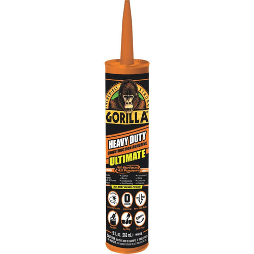 Gorilla 9 Oz. Heavy Duty Construction Adhesive Ultimate