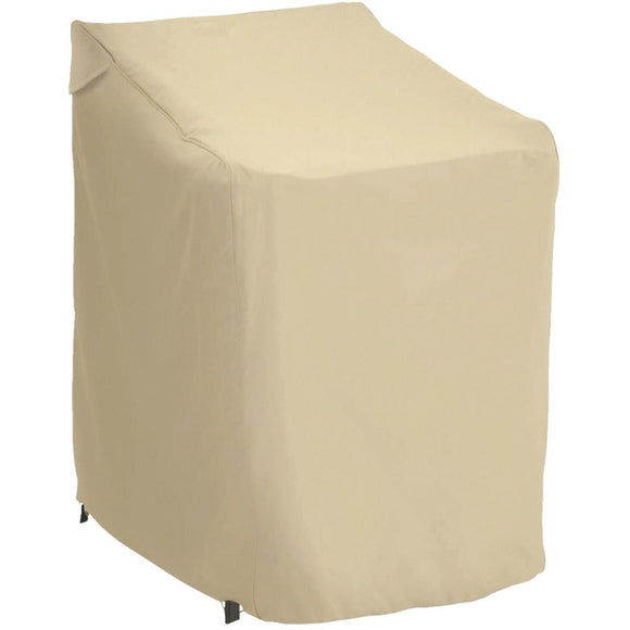 Classic Accessories 25.5 In. W. x 45 In. H. x 33.5 In. L. Tan Polyester/PVC Chair Cover