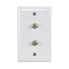 Zenith Dual Coax Wallplate  VW1001WJ2W