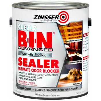 Zinsser 271460 BIN Synthetic Shellac Sealer, Clear ~ Gallon