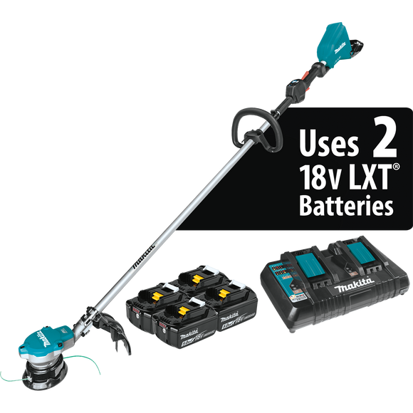 Makita 36V (18V X2) LXT® Brushless String Trimmer Kit with 4 Batteries (5.0Ah)