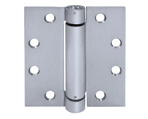 Tell Manufacturing Spring Hinge with Square Corners, Stainless Steel, 4 x 4